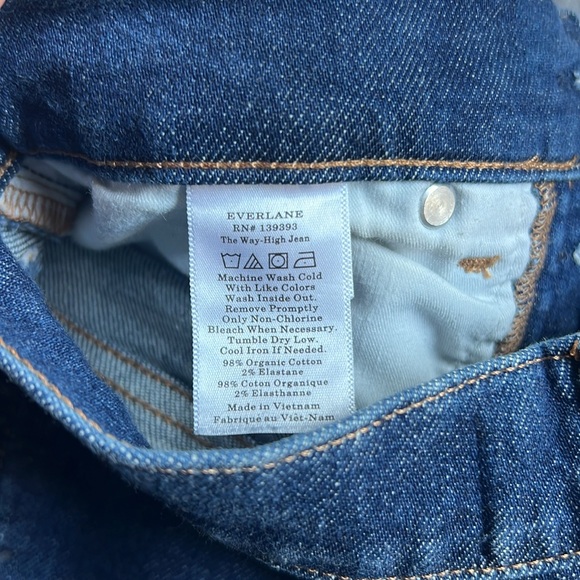 Everlane The Way High Jean – Medium Wash – 25 - Picture 5 of 6